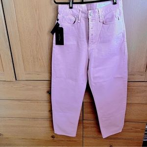 BNWT Rag & Bone Pink Blush Women's High Rise Straight Jeans